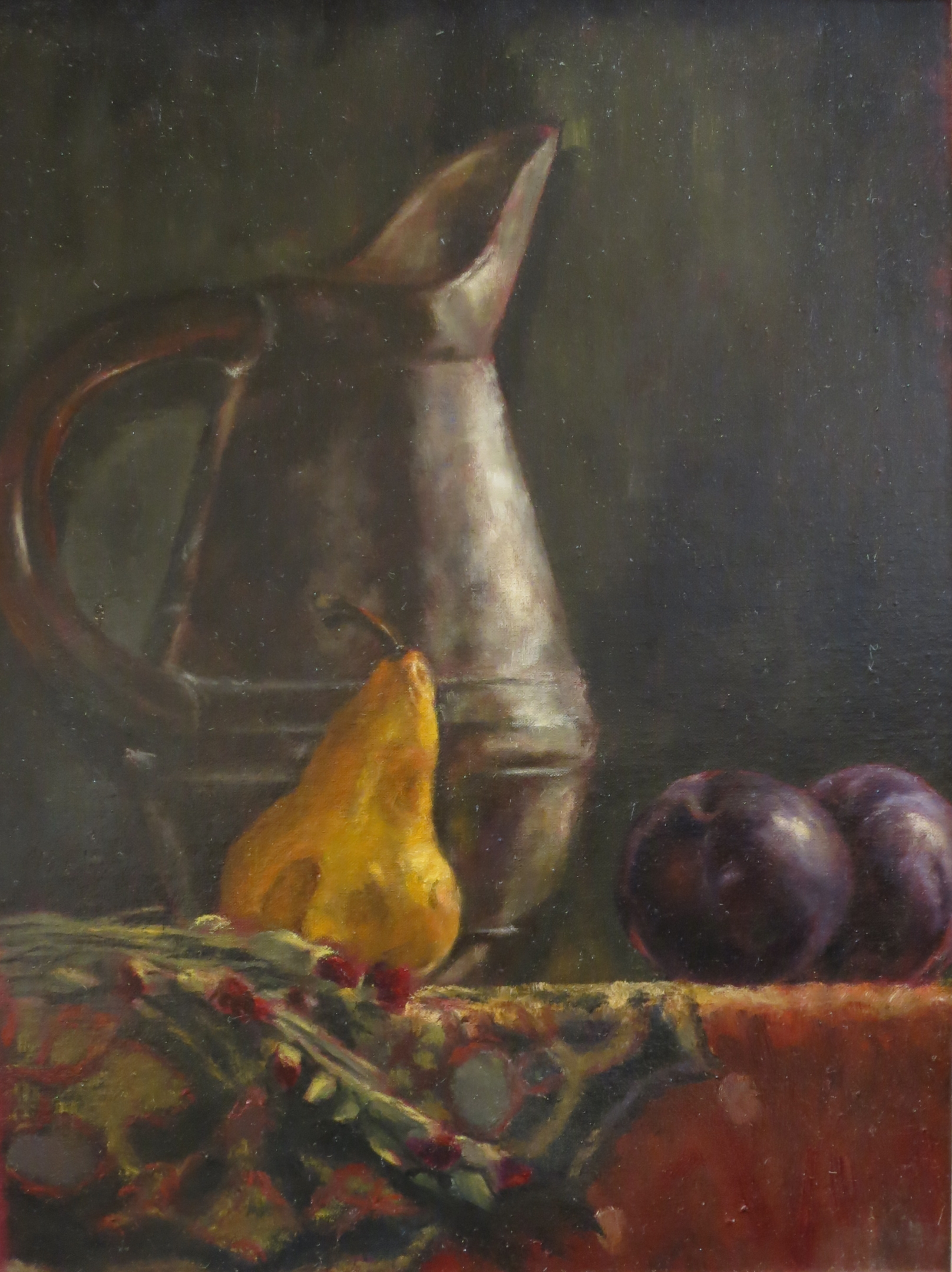 oil on buckram