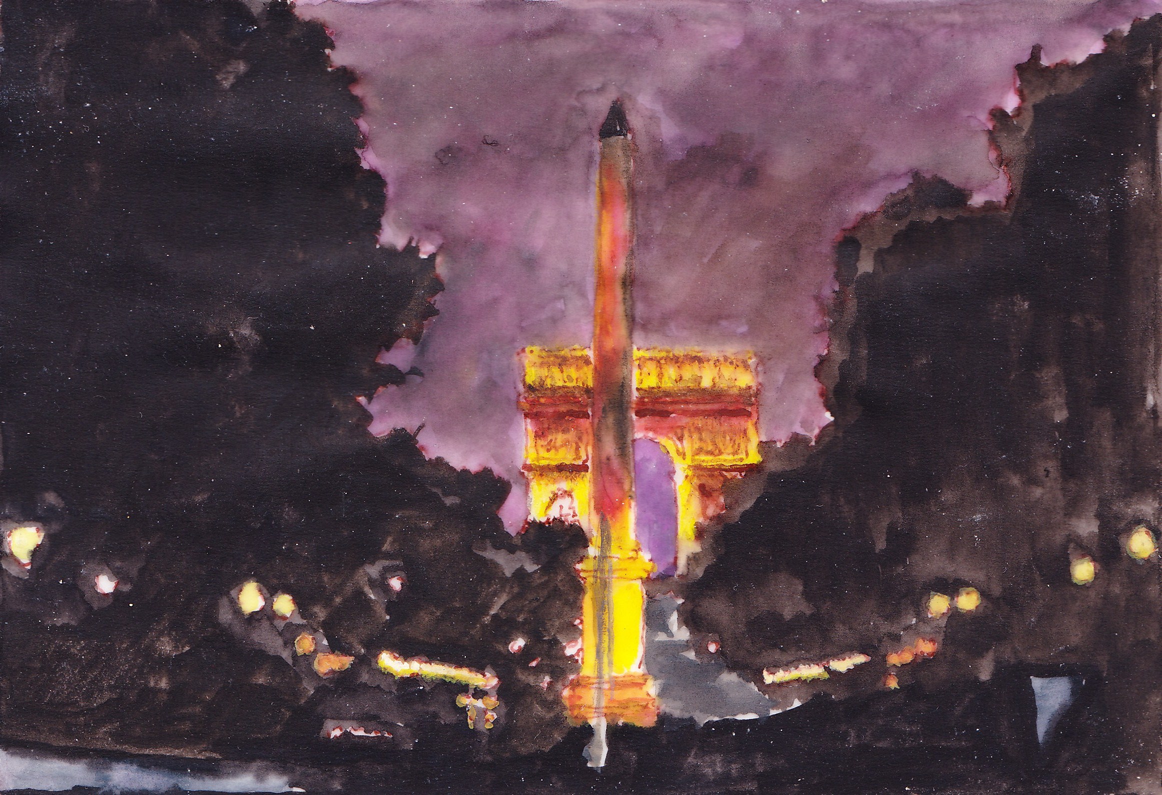 watercolour on vellum