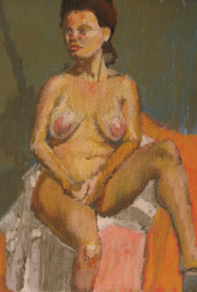pastel on paper