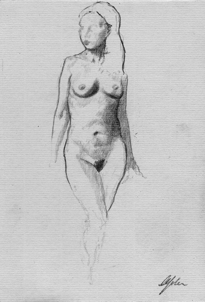 pencil on paper