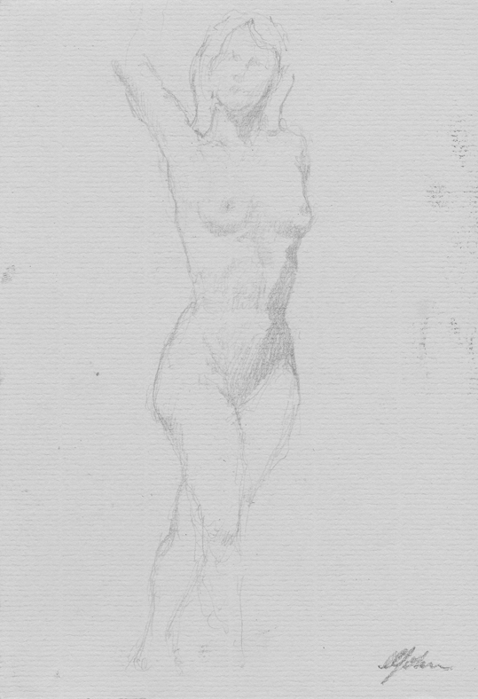 pencil on paper