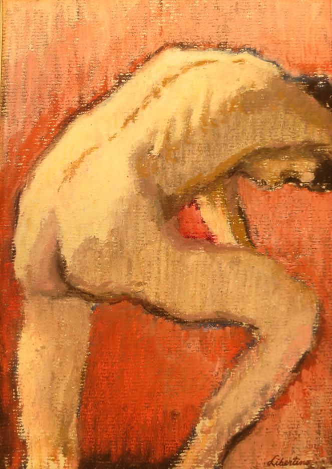 pastel on paper