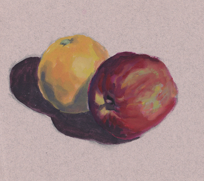 guache on paper