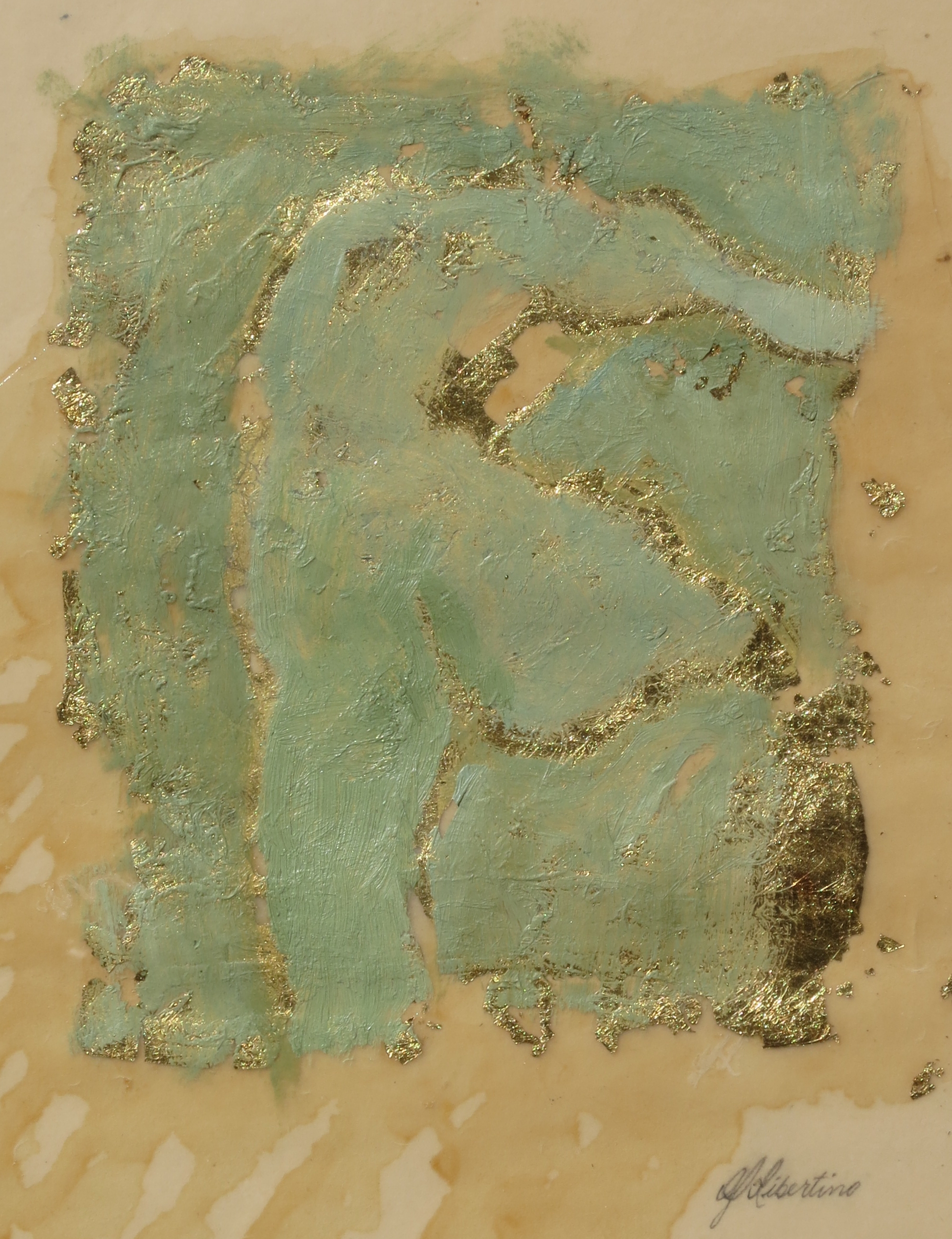 oil and gold leaf on vellum